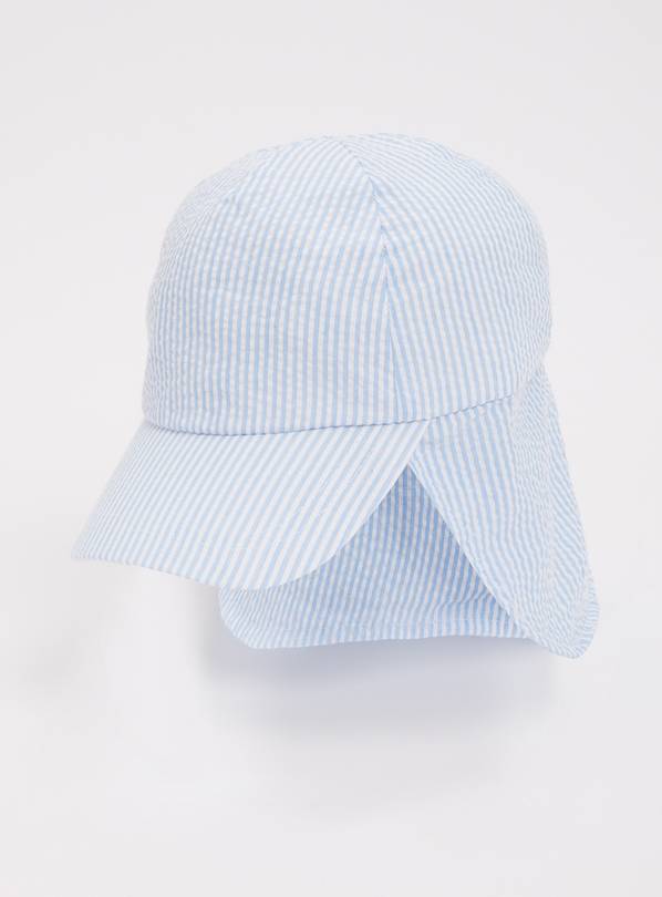 Blue & White Keppie Sun Hat - 1-2 years